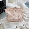 Large Capacity Portable Travel Cosmetic Organizer Wash Bag Embossed Cartoon Cosmetic Bag Women Makeup Bags Skincare Storage Bag