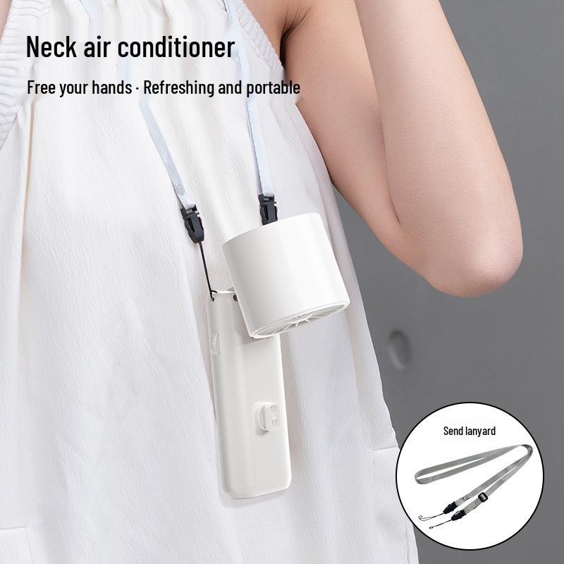 Multi-functional Portable USB Rechargeable Clip-on Fan with Digital Display & High Wind Power, Handheld Cooling & Ice Pack Support