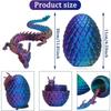 3D Мини-Китайский Дракон Яйцо-Сюрприз Подвижные Суставы Настольное Украшение Коллекционные Подарки И Игрушки Домашний Дракон Сочлененный