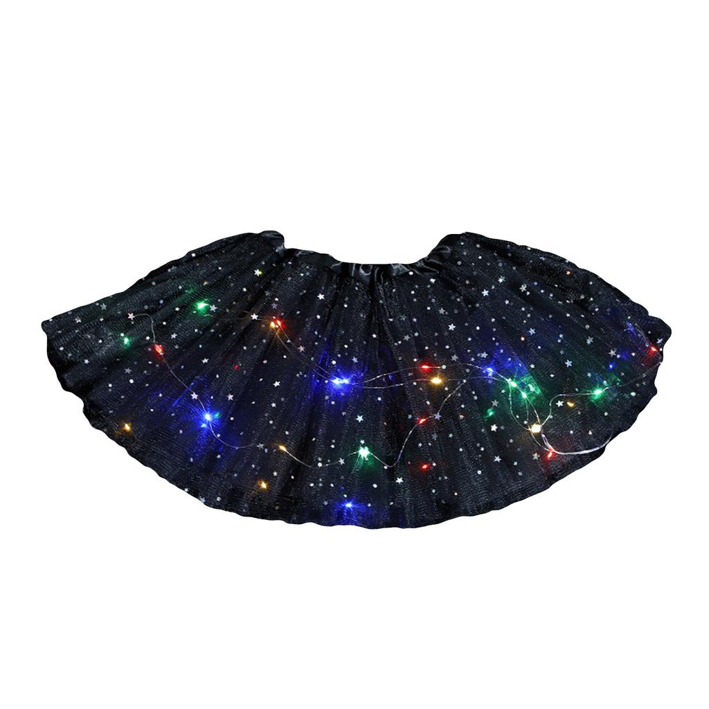 Детская светящаяся юбка из пряжи, балетная юбка, танцевальные костюмы, юбка из пряжи, реквизит для выступлений, светодиодные костюмы