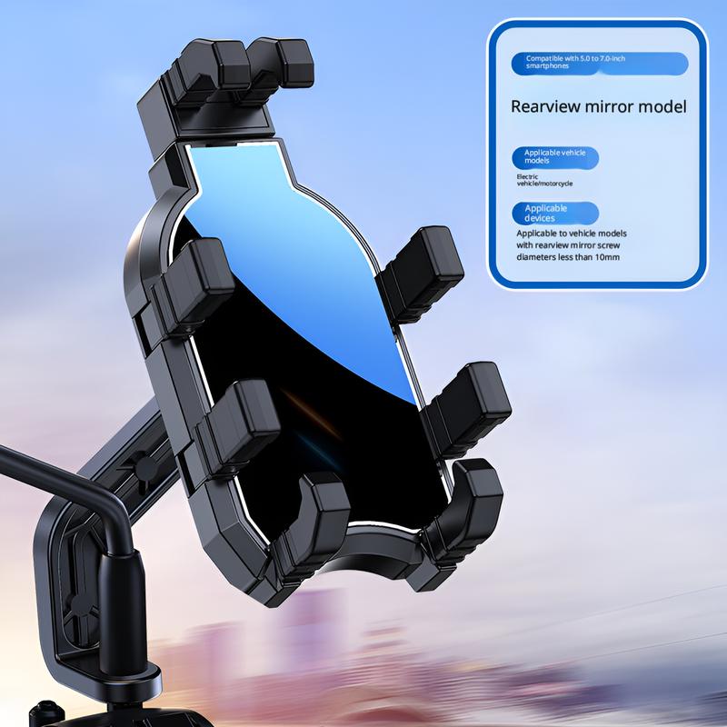 Shock-proof Waterproof Portable ABS Material Riding Mobile Phone Holder for Motorcycle and Bicycle