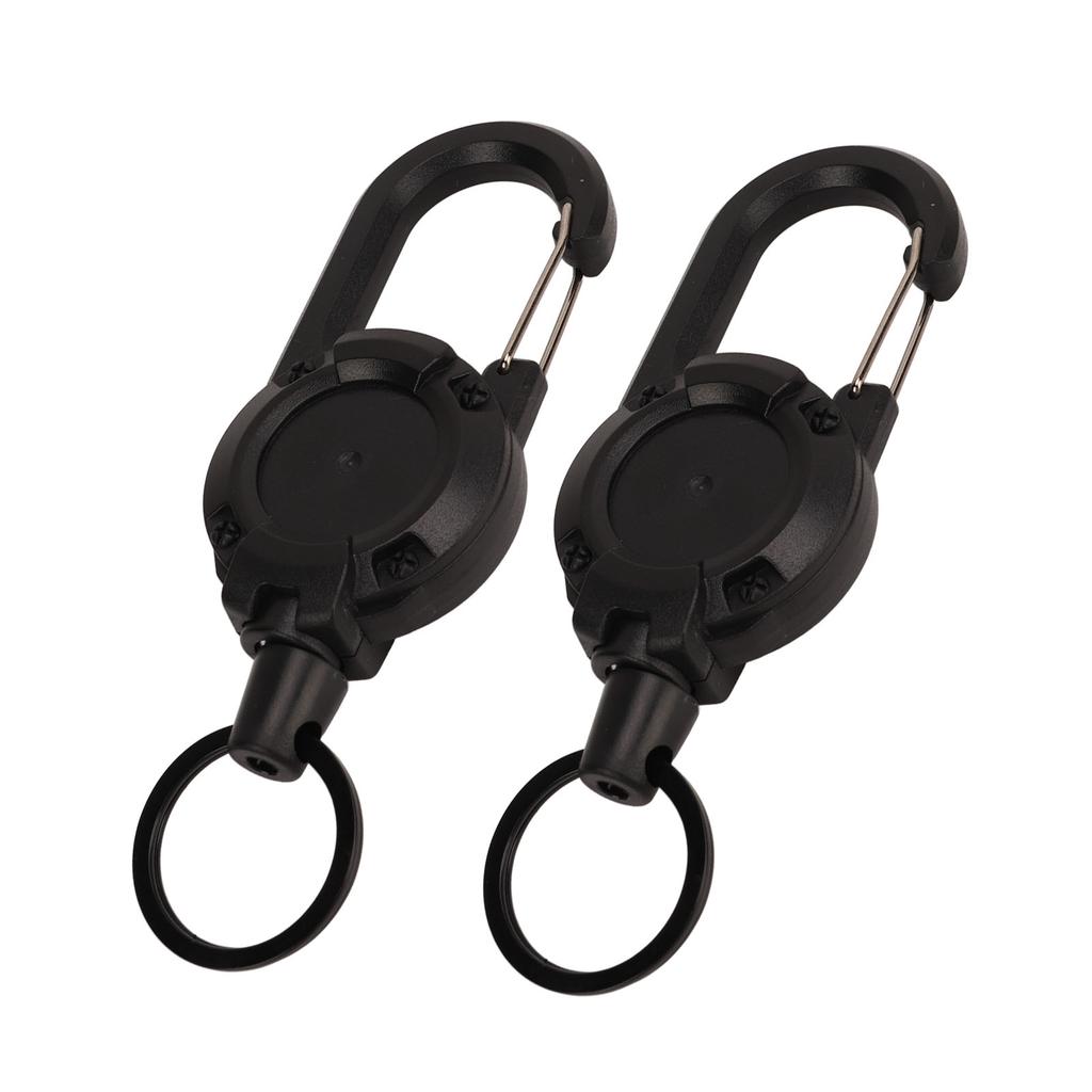 2шт выдвижной брелок для ключей противоугонная цепочка с пряжкой и эластичным шнуром