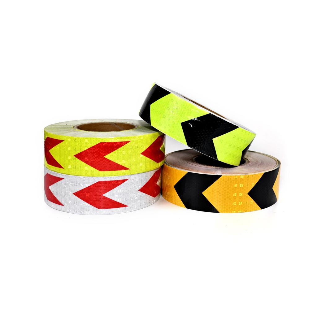 Reflective Lattice Arrow Sticker for Car/Truck Bumper - Waterproof, Sunscreen, Warning Marker