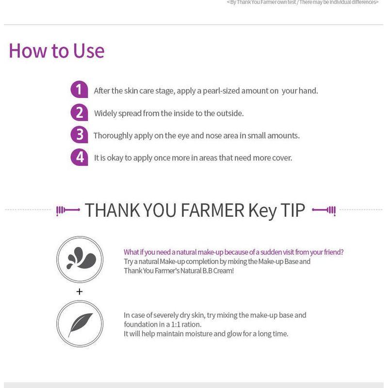 THANK YOU FARMER Be Beautiful Pure База под макияж SPF30 PA++ 40 мл (фиолетовый)