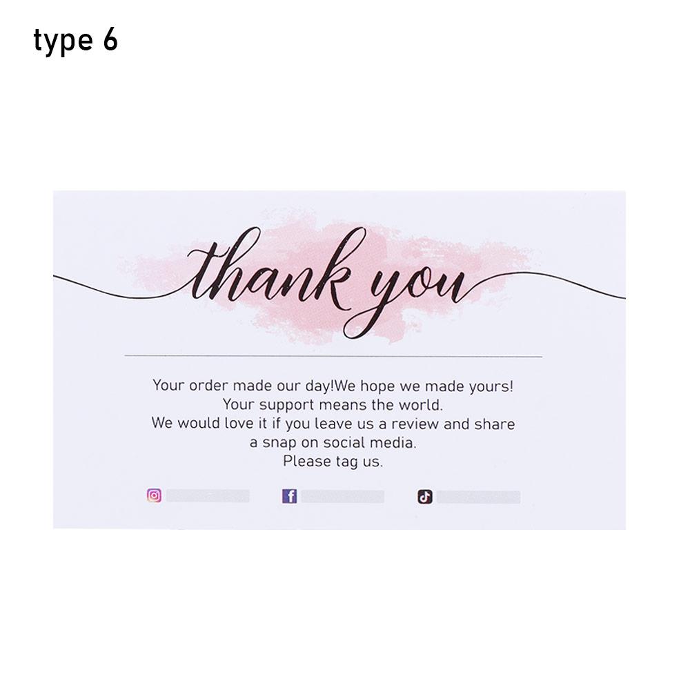 Пакет открыток «Спасибо за ваш заказ» Розовый акварельный Для малого бизнеса Выразите признательность