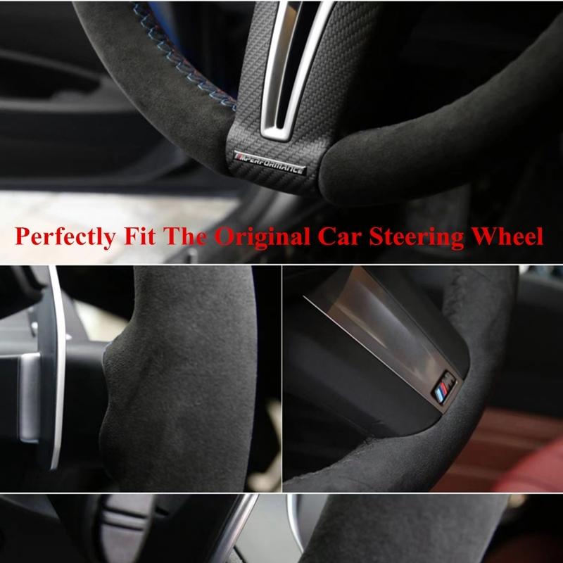 Чехол на руль автомобиля своими руками Черная замша Для Volkswagen Golf 6 GTI MK6 VW Polo GTI Scirocco R Passat CC R-Line 2010