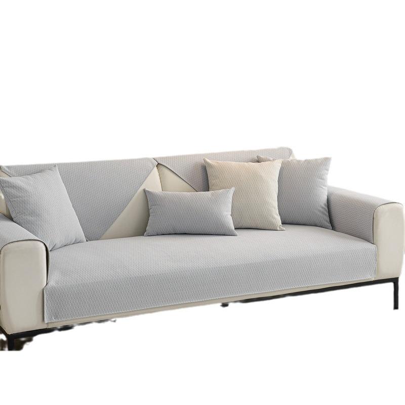 Водонепроницаемая подушка для дивана на все времена года, нескользящая, простая для домашних животных, нелипкий мех, чехол для дивана с барьером от мочи, спинка, полотенце из цельного полотна