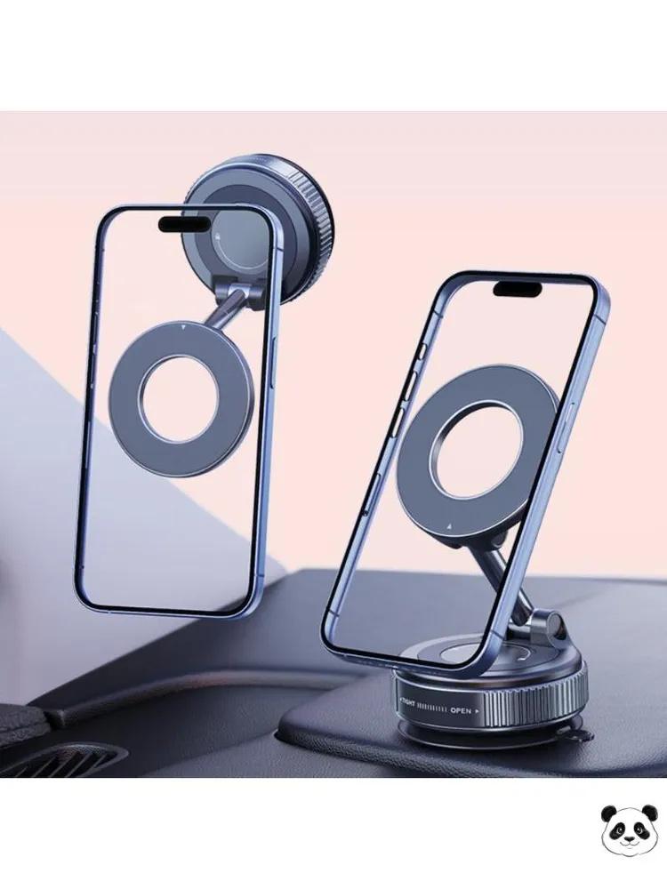 Car Magnetic Phone Holder Air Vent Mount Dashboard Metal Alloy Magnetic Mobile Phone Stand Compatible with Various Smartphones
