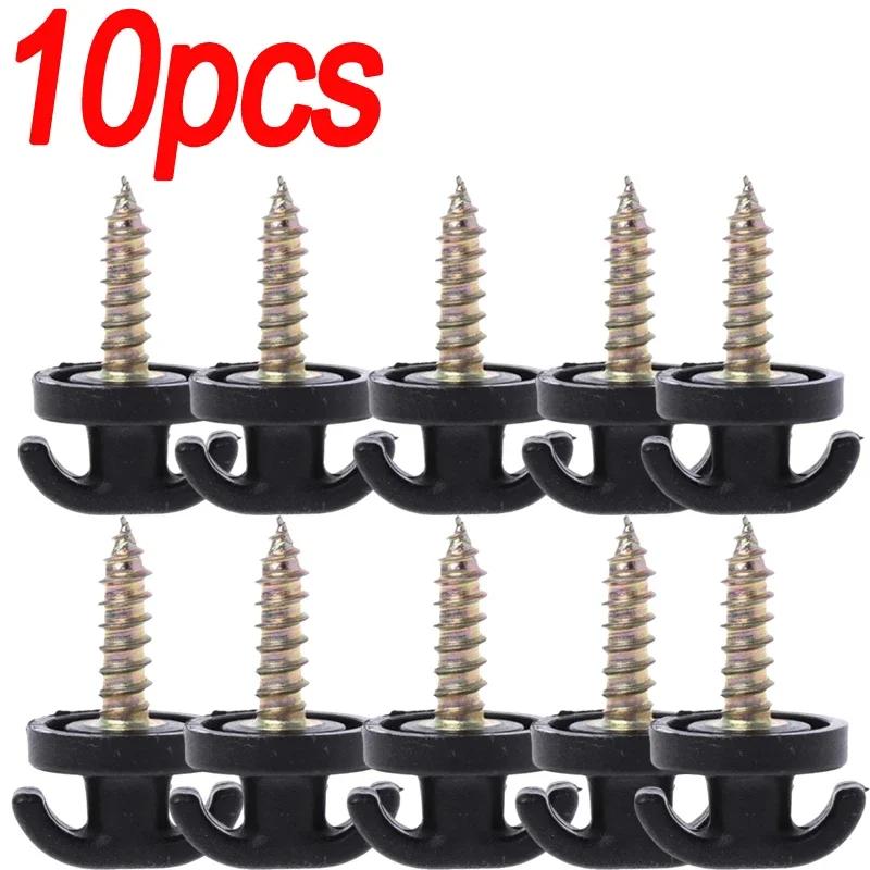 Универсальные автомобильные сетчатые карманы-крючки Сетчатый фиксатор на сиденье Подвеска Крючок для крепления винтами в багажник автомобиля Кольцо Сетчатый карман для хранения Крепежный зажим