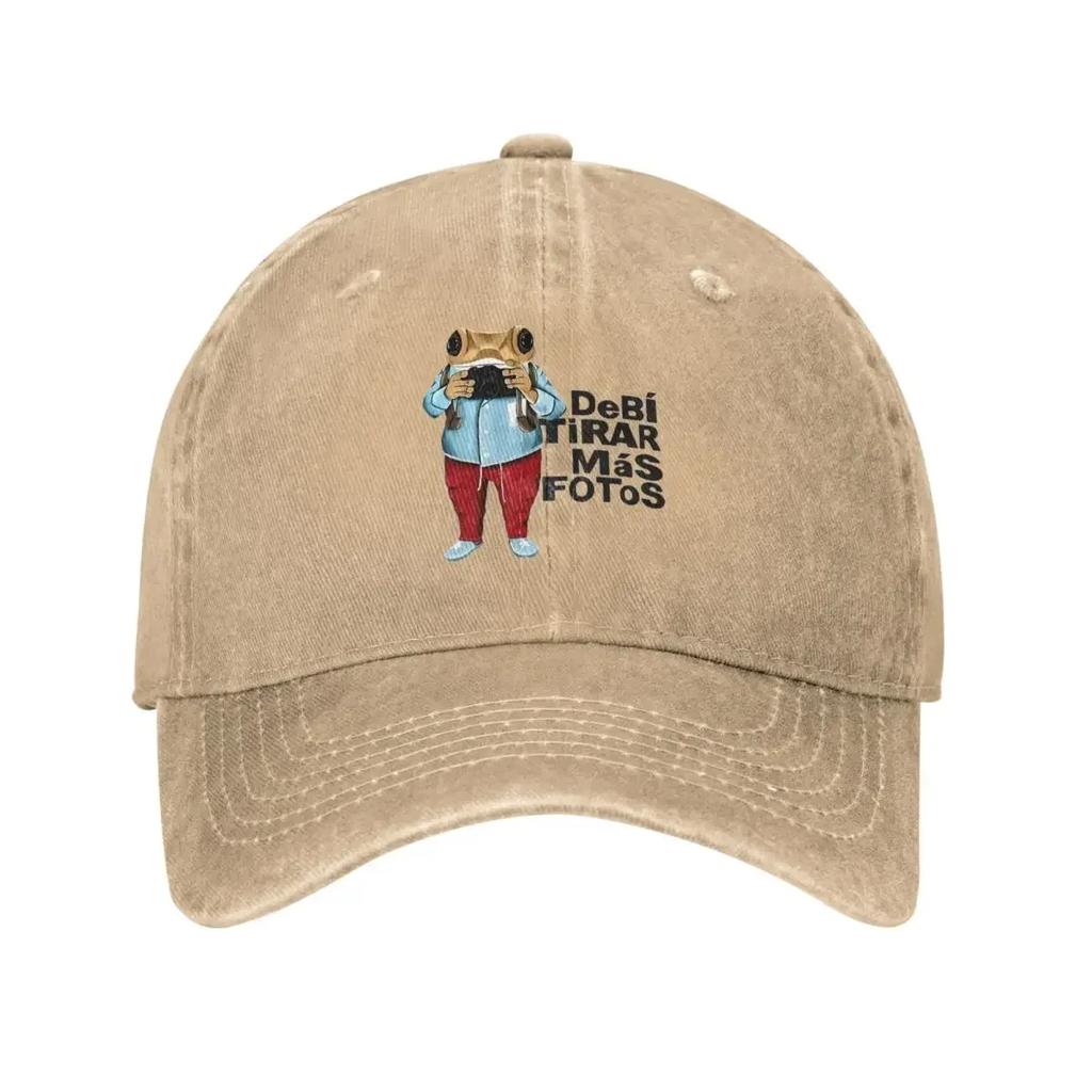 DTMF Debi Tirar Mas Fotos Men Women Baseball Cap Bad Bunny Distressed Cotton Caps Hat Retro Outdoor Summer Gift Headwear