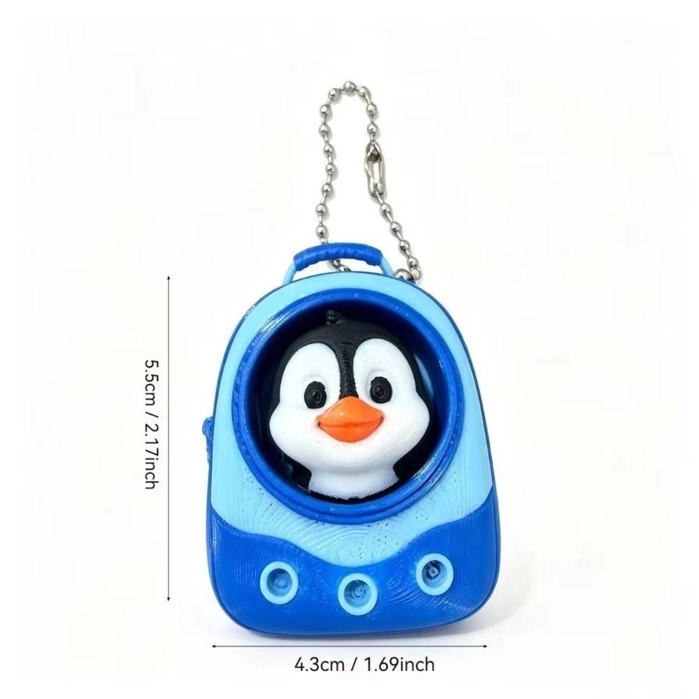 Cute Fidget Keychain 3D Printed Pendant Decoration Mini Pet Backpack Click toy Children