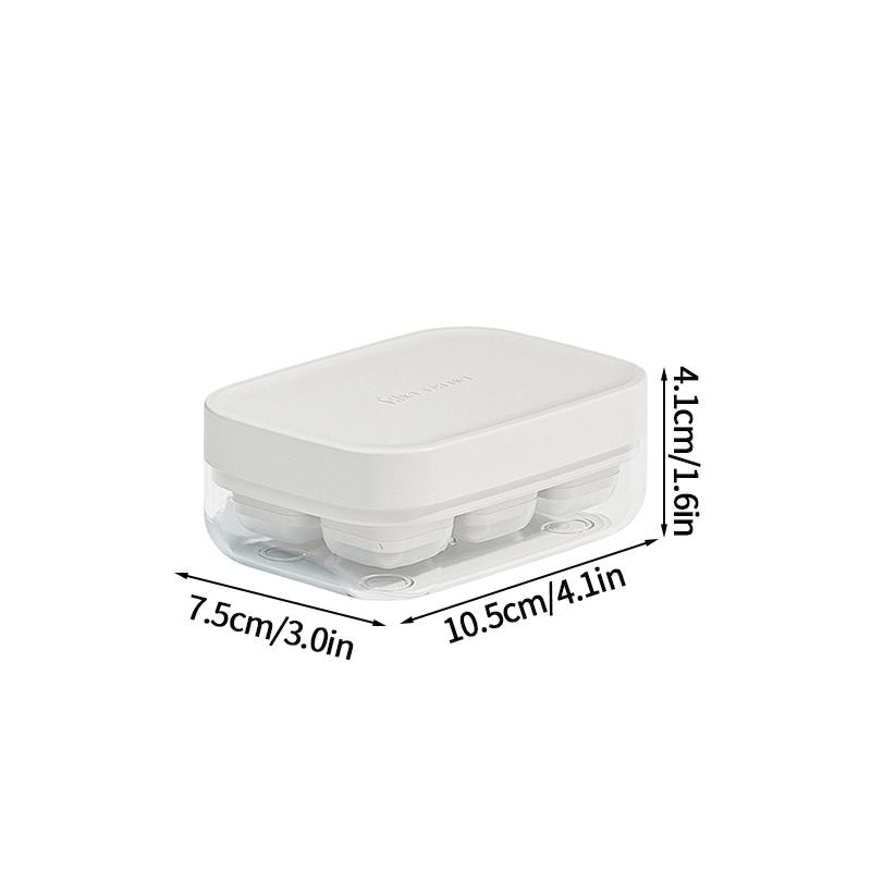 Square Ice Cube Tray Stackable Pp Ice Cube Freezer Molds Easy Release Ice Cube Maker For Whiskey Cocktail Coffee Kitchen Tools