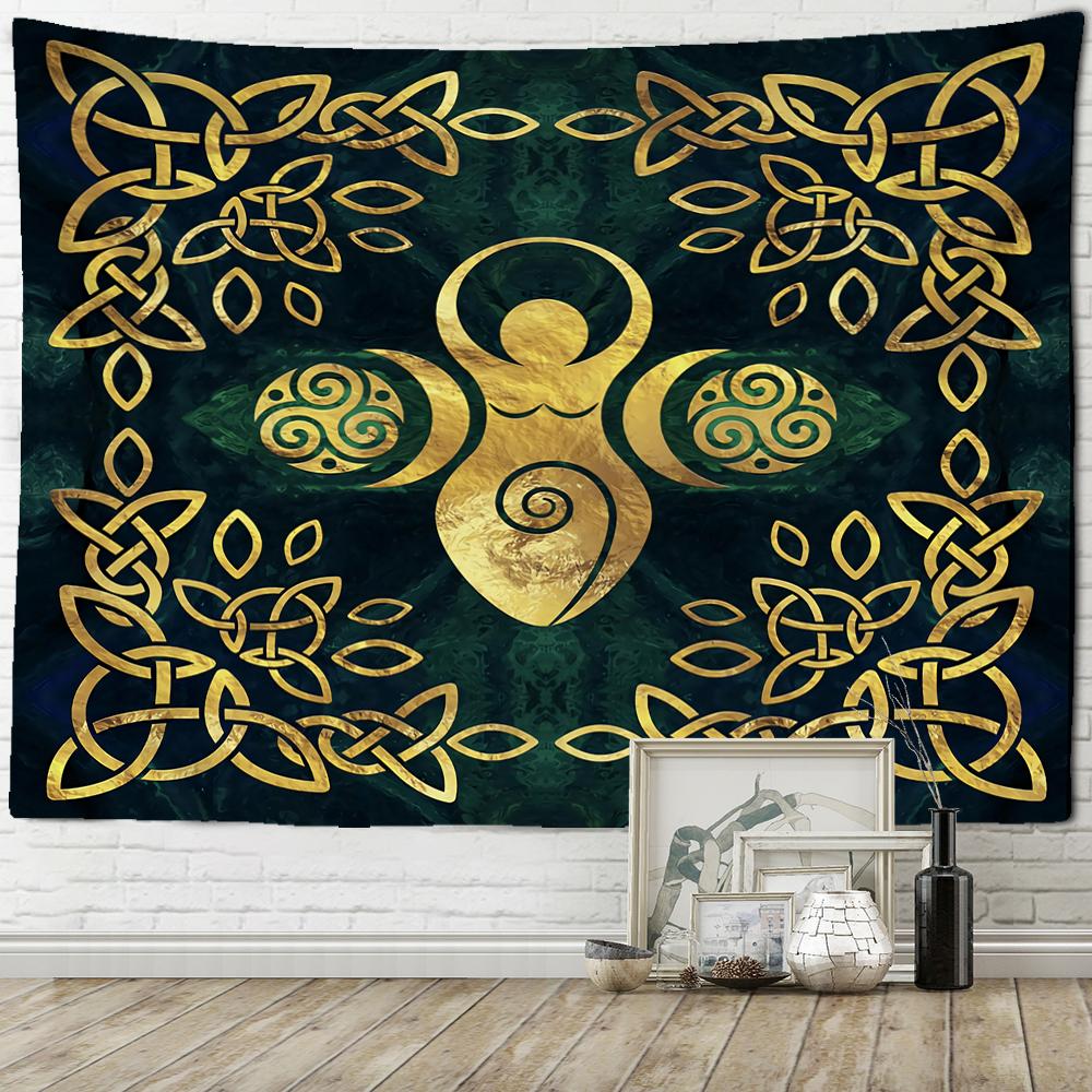 Древо жизни фоновая ткань гобелен психоделическая полиэфирная ткань с принтом в богемном стиле настенный домашний декор