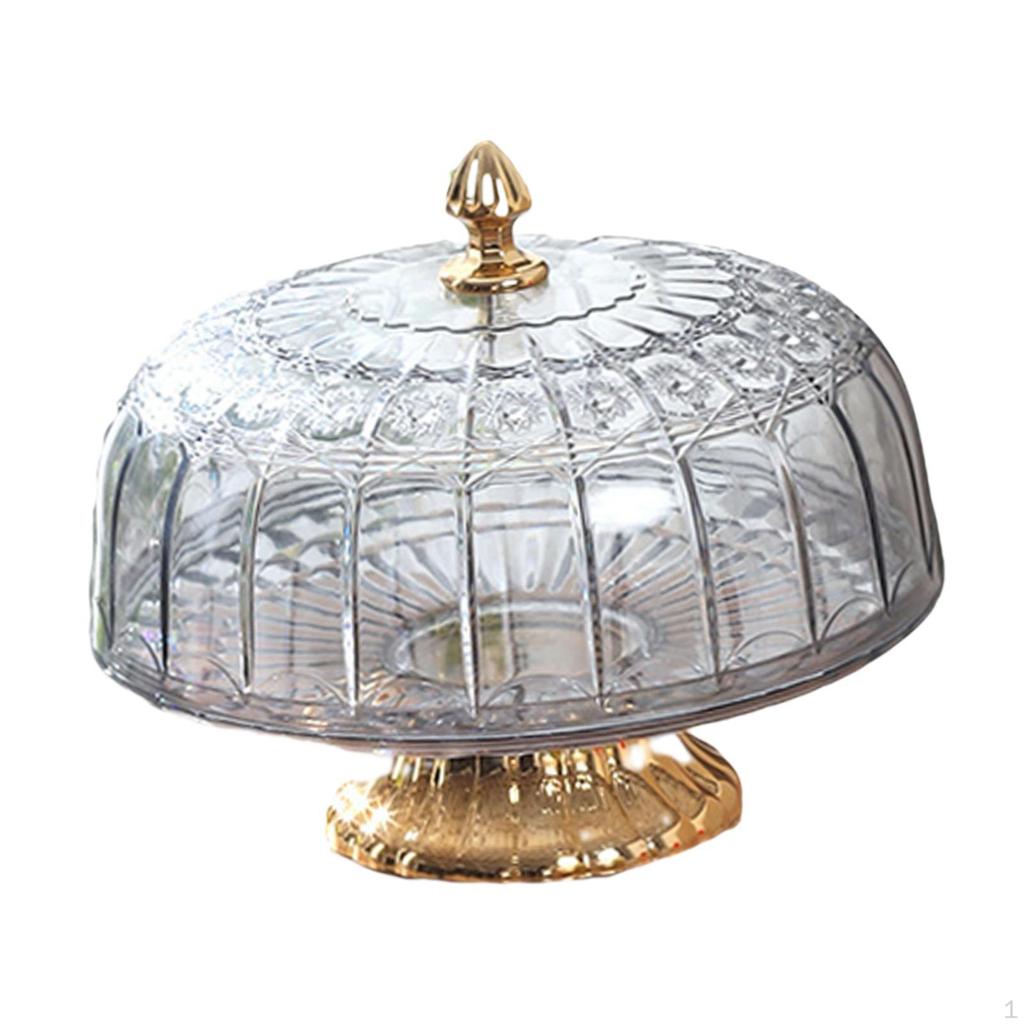 Подставка для торта с крышкой для подачи десертов и фруктов