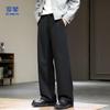 Мужские повседневные брюки свободного прямого кроя