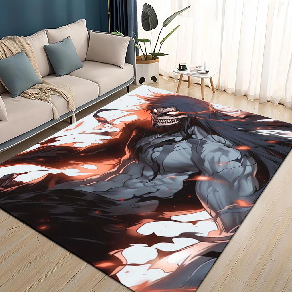 3D Мультяшный Bleach Куросаки Ичиго Аниме Ковер Коврик для Гостиной Спальни Дома Декорация Дивана, Детский Игровой Нескользящий Напольный Коврик