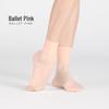 Women's Medium-Length Invisible Ballet Dance Socks, Sweat-Absorbent, Flesh-Toned Nylon.