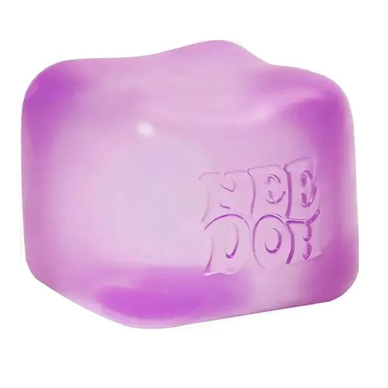 Суперпопулярный сенсорный кубик Schylling Needoh Nice Cube, кубик для снятия напряжения при сжатии и надавливании, сжимаемый Fidget лими
