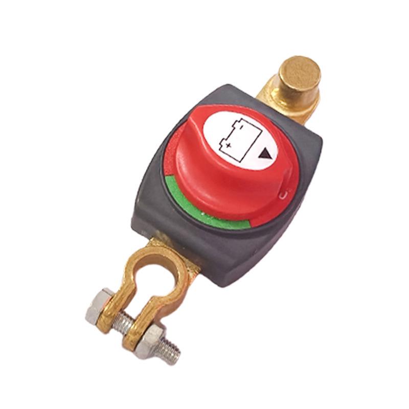 Brass Car Battery Disconnect Switch for 12V/24V, 15-17mm Negative Terminal.