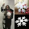 6Pcs DIY Foam White Fake Snowflakes For Home Christmas Party Xmas Tree Pendants Hanging Decoration Window Decoration