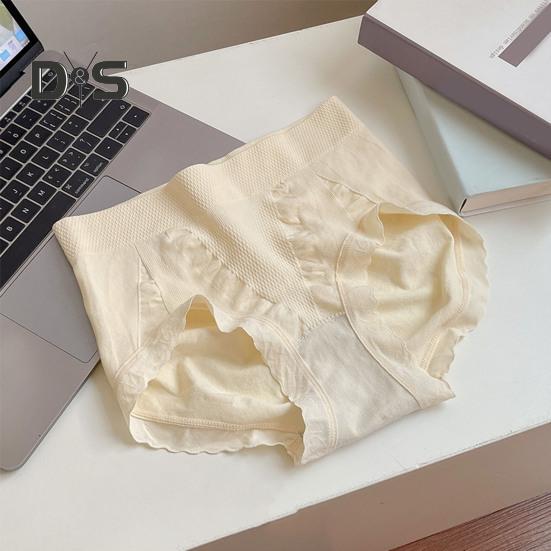 Women Underpants High Waist Soft Breathable Plus Size Lace Seamless Elastic Anti Septic Slim Fit Moisture Wicking Lady Panties Briefs Underwear