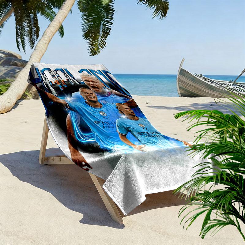 Eternal Haaland Print Beach Towel, Large Soft Quick Dry Towel for Beach Camping Swimming