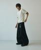 SIGNATURE Summer Wide Curved Dart Cotton Pants [Black]