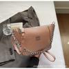 Small bag women's 2025 new messenger bag fashion trend line Korean niche high-end chain handbag women's bag