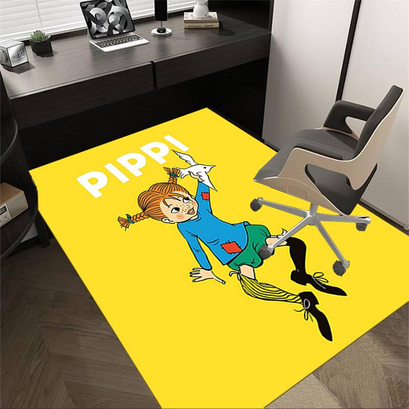 1PC PIPPI LIVING UPON THE RoOF Extra Large Non Slip Floor carpet, Office, family, bedroom, Studio Large Area Rug Indoor Rugs