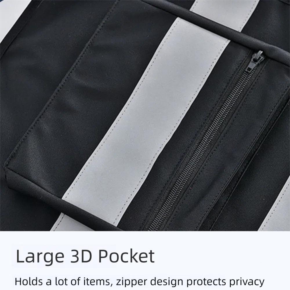 with Pocket Reflective Vest High Visibility Construction Clothes Outdoor Safety Clothing Cycling