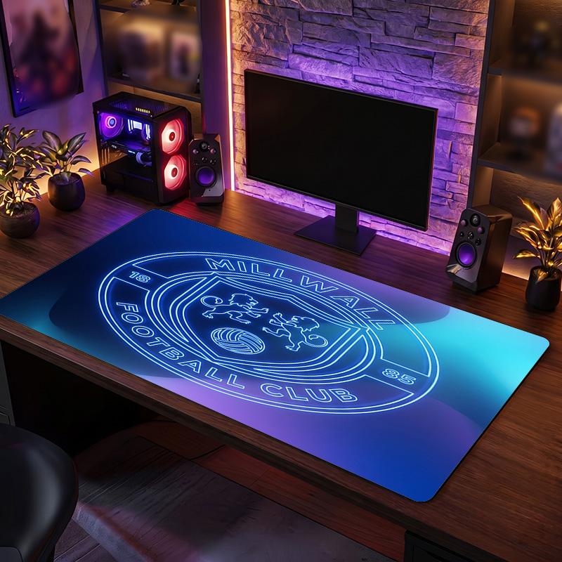 Игровой коврик для мыши Millwall Football Print, большой, противоскользящий, расширенный, для игрового стола, офиса, дома