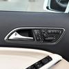 5Pcs For Mercedes Benz CLA GLA Carbon Fiber Interior Door Handle Cover Trim