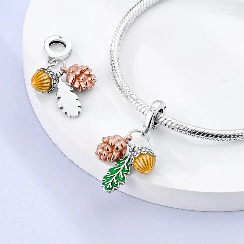 925 Sterling Silver Charms Beads Love Heart Aircraft Luggage Travel Dangle Fit Original New Bracelet Necklace Diy Jewelry