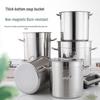 Lingyuan Qisheng 304 Stainless Steel Commercial Stock Pot with Lid
