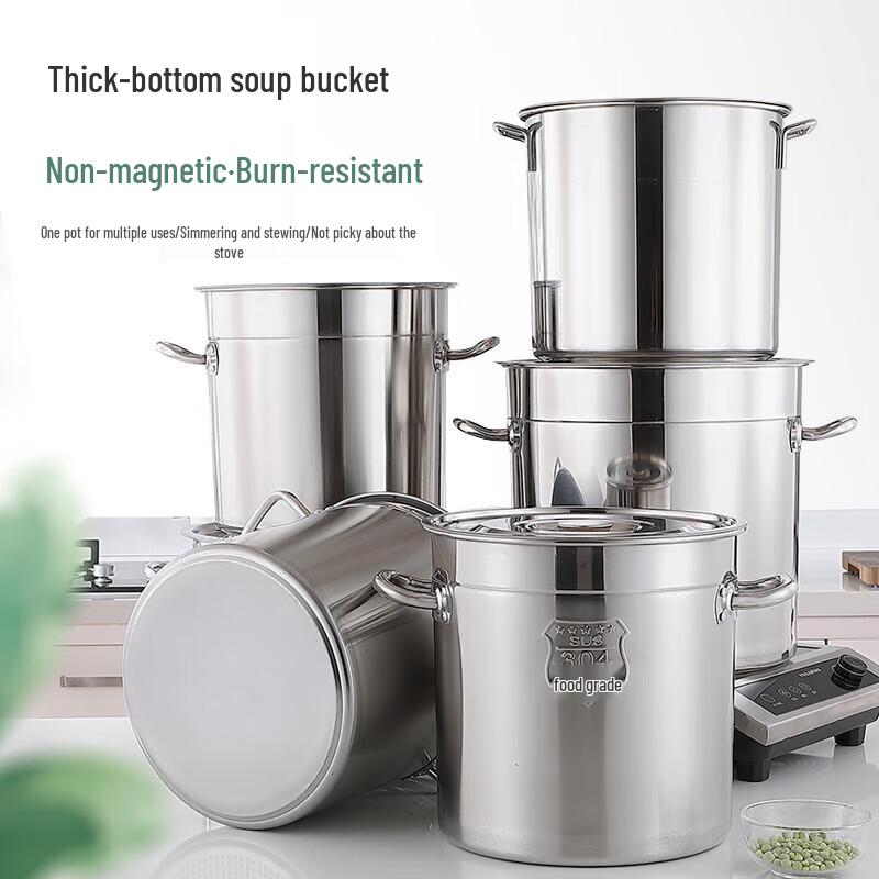 Lingyuan Qisheng 304 Stainless Steel Commercial Stock Pot with Lid