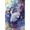 Abstract Ballet Girl Oil Canvas Painting Dancing Ballerina Cudros Posters and Prints For Living Room Porch Home Wall Art Decor