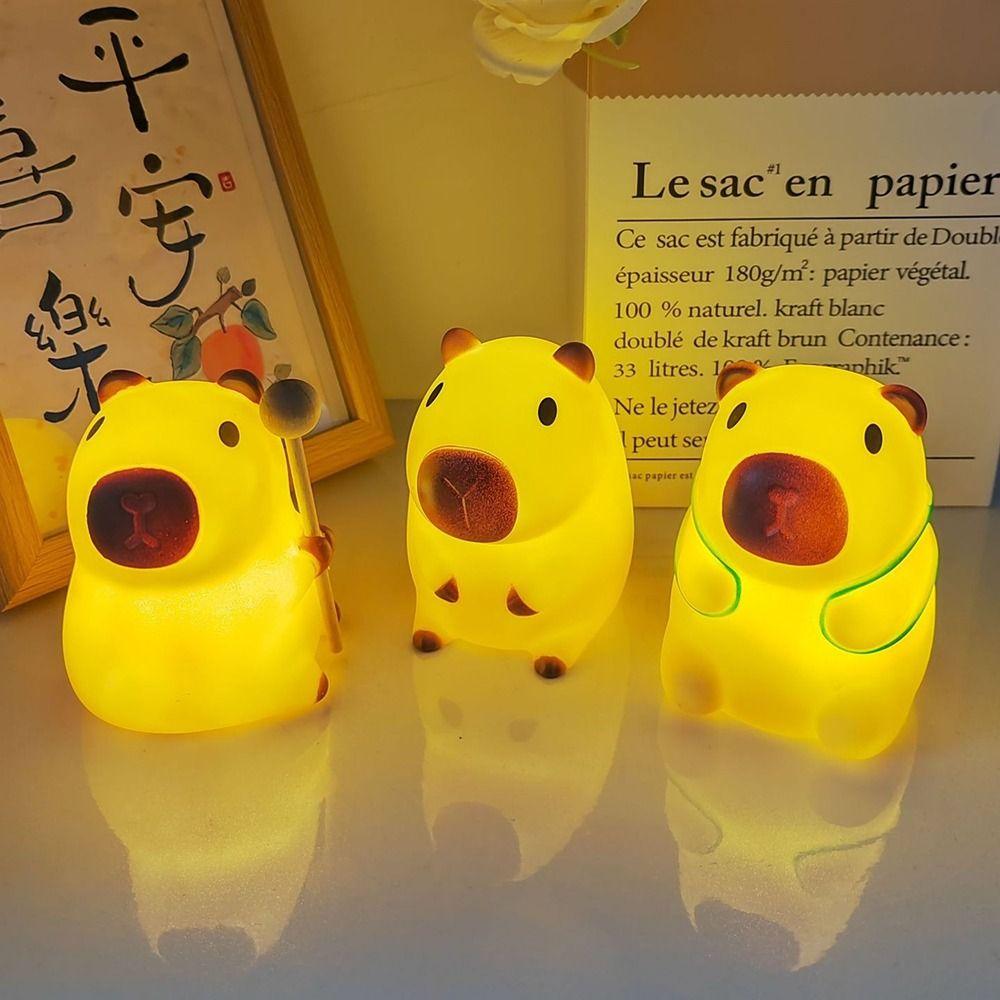 Капибара Капибара Ночник Праздничный подарок Атмосферные огни Высококачественная настольная лампа Школа Офис