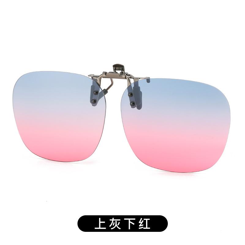 Солнцезащитные очки-клипсы, для рыбалки на открытом воздухе, для вождения, поляризационные, клипсовые, день и ночь, без оправы, многоугольные очки