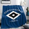 1PC Hamburger SV Patterned Flannel Blanket Suitable For All Seasons for Home Decor Warmth and Comfort Gifts Holiday Present