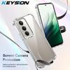 KEYSION Four-Corners Shockproof Transparent Case for Redmi 15 5G 169.5mm Soft TPU+PC Clear Phone Back Cover for Redmi 15 5G