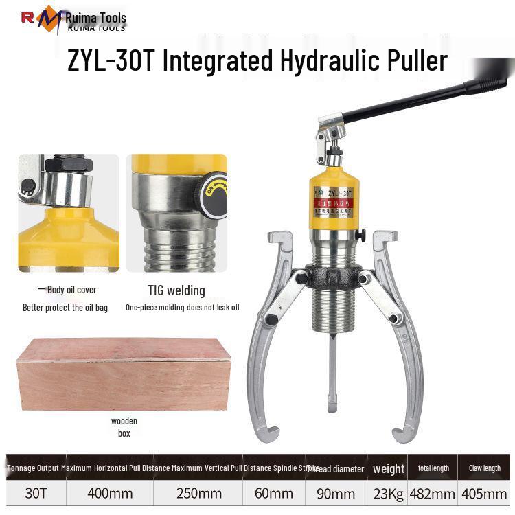 Ruima Premium Hydraulic Two/Three-Jaw Wheel & Bearing Puller Tool