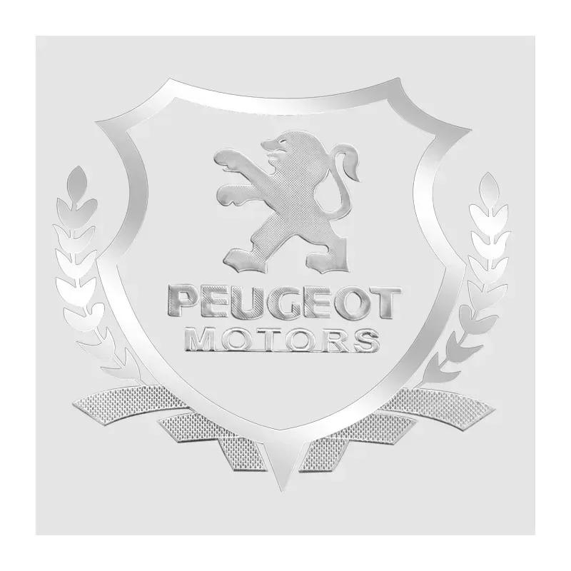 Car Sticker Car Badge Body Side Metal 3D Emblem Ears of Wheat Sticker Decal Auto Exterior Accessories For Peugeot 3008 5008 208
