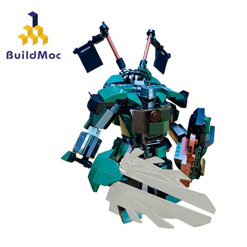 MOC Interstellars Creativity Mecha Building Blocks For Game Warframed Warriors Swordsman Mech Robot Series Bricks Toy Kids Gift