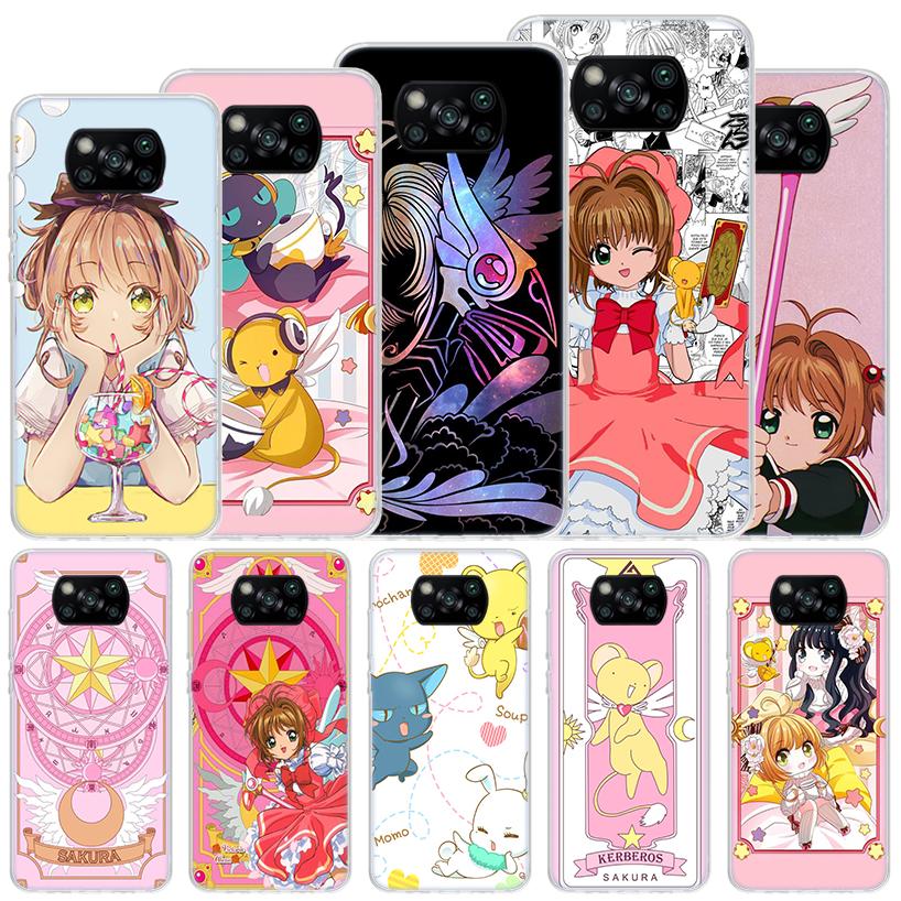 CardCaptor Sakura Аниме Мягкий чехол для Xiaomi Poco X7 X6 X5 X4 X3 Nfc F6 F5 Pro Чехол для телефона F4 Gt F3 F2 F1 M5S M4 M3 M5 Funda Coq