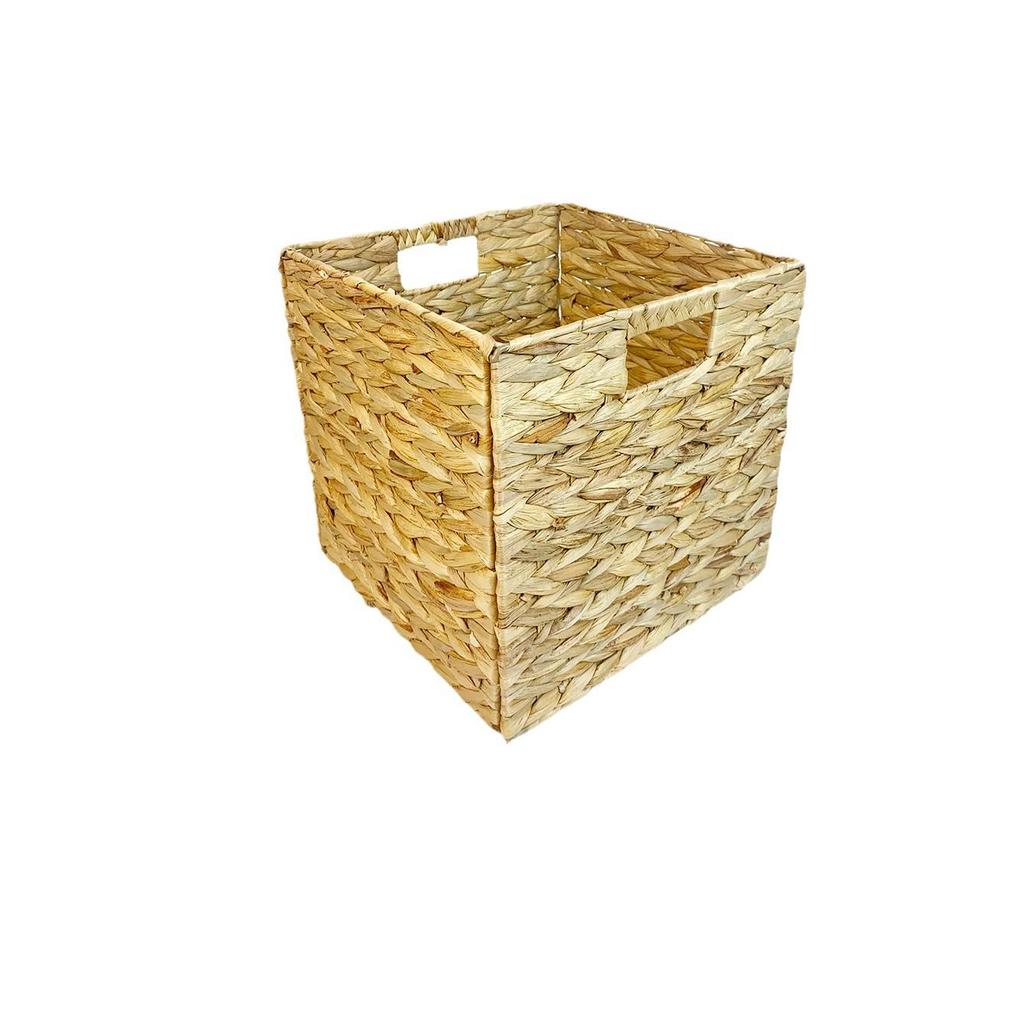 Gourd Straw Foldable Rattan Storage Basket - Bedroom Organizer