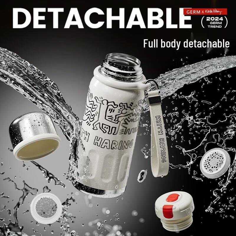 Germ Keith Haring Stainless Steel Thermos Water Bottle