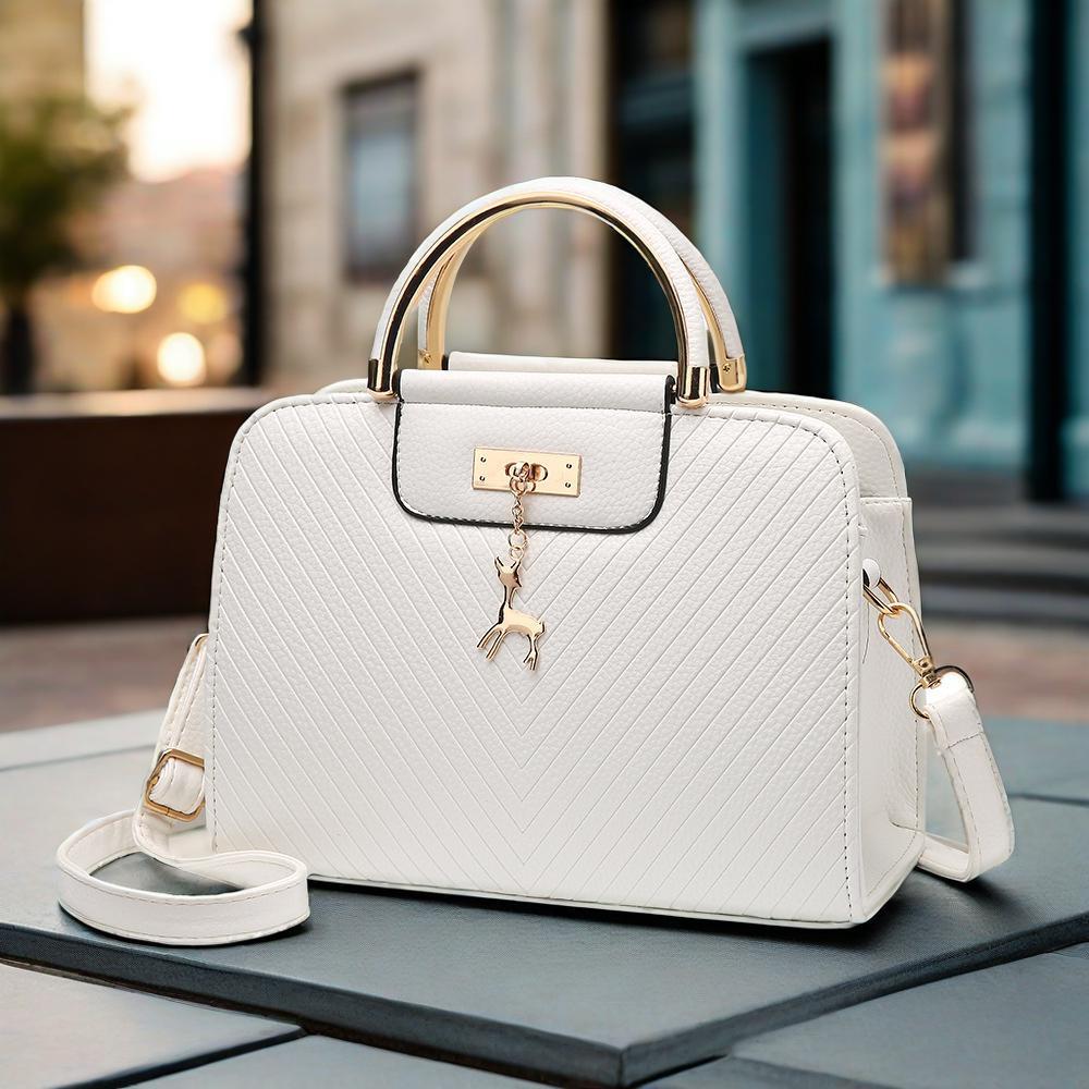 Women's Bag, Fashionable Embossed Handbag, Simple Deer Bridal Bag, Single Shoulder Crossbody Bag, Hair Replacement
