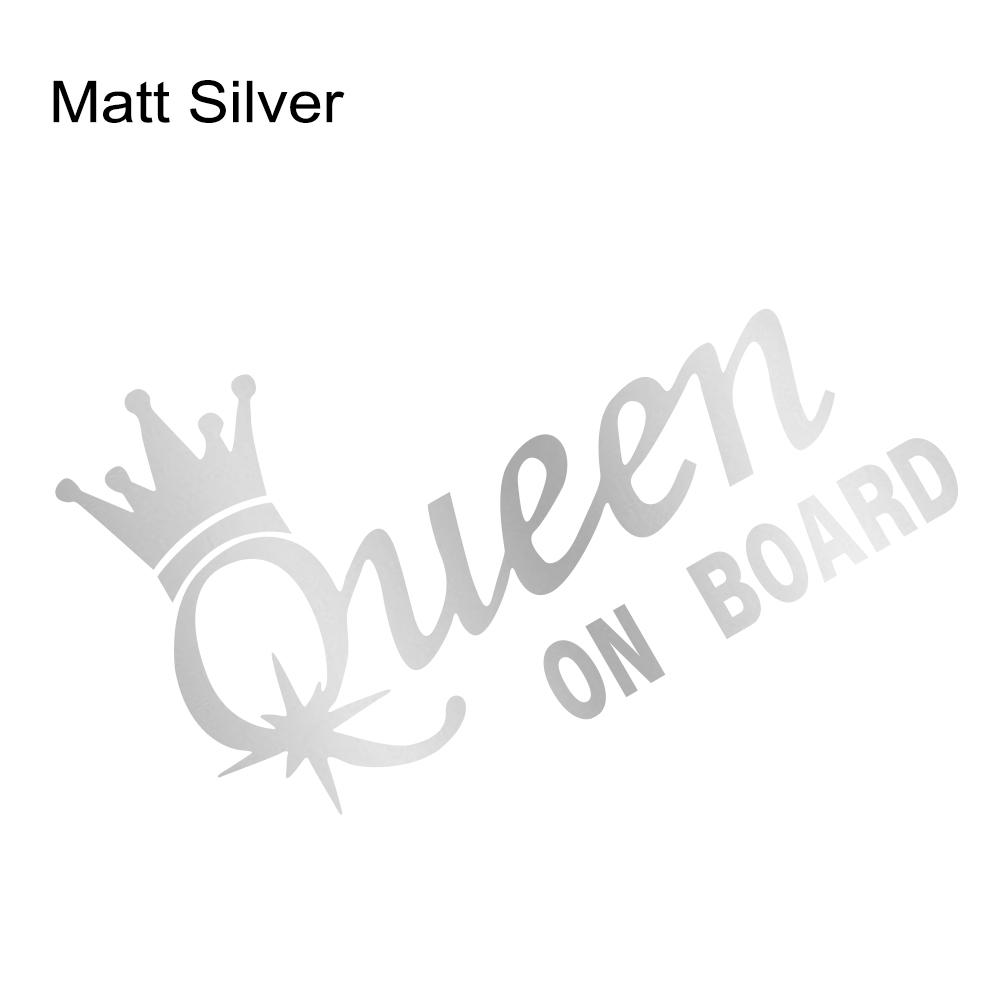 Креативная наклейка на машину Дизайн Короны QUEEN ON BOARD Виниловая наклейка Водонепроницаемая Персонализированный Авто Стайлинг Декоративная наклейка Аксессуары