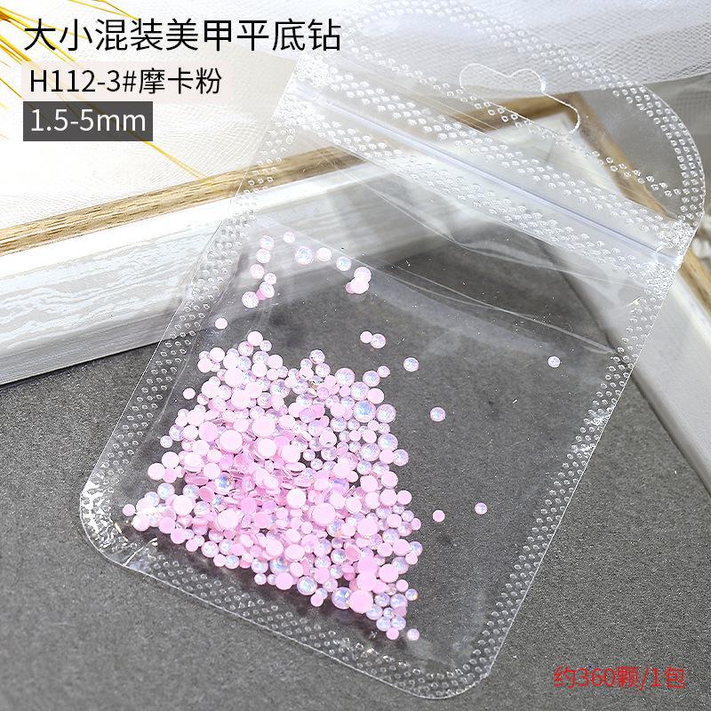 Размер смешанного кристалла мокко протеиновый сверло для ногтей украшение с плоским дном круглый стеклянный нейл-арт безделушка