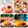 50Pcs/Box Dopamine Food Picks Mini Forks For Kids Fruit Fork Bento Box Bento Accessories Food Decoration Fork Food Picks For Kid